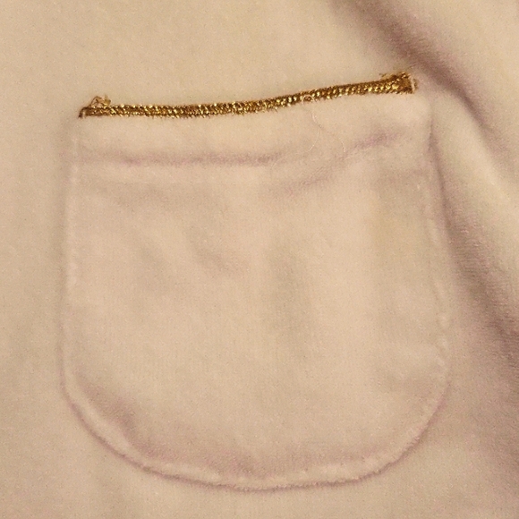 Flapdoodles white terry hooded coverup. - Picture 5 of 6